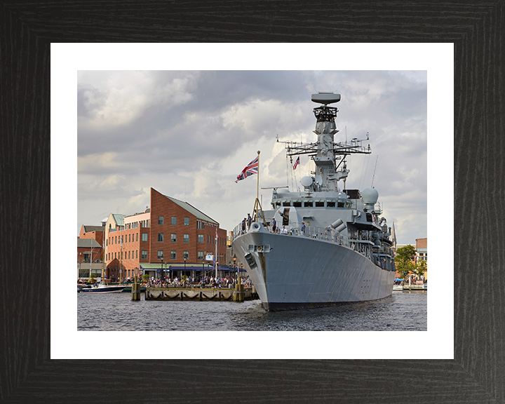 HMS Argyll (F231) Royal Navy Type 23 Frigate Alongside Baltimore 2014 Photo Print Wall Art Decor Posters, Prints, & Visual Artwork Hampshire Prints 10 x 8 Black Frame Yes