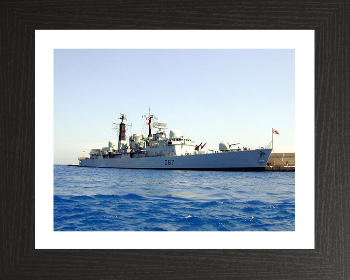 HMS Newcastle (D87) Photo Print - Rhodes 2000 - Royal Navy Type 42 Destroyer