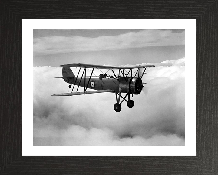 RAF Avro Type 621 Tutor in Flight Photo Print - Royal Air Force Aircraft Hampshire Prints 10 x 8 Black Frame Yes