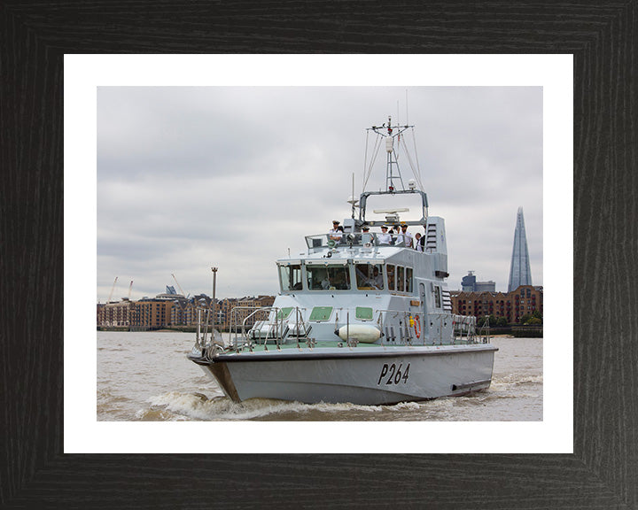 HMS Archer (P264) Photo Print - On The Thames 2016 - Royal Navy Archer Class P2000 Patrol Vessel Posters, Prints, & Visual Artwork Hampshire Prints 10 x 8 Black Frame Yes