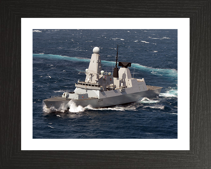 HMS Diamond (D34) Photo Print - At Sea June 2012 - Royal Navy Type 45 Destroyer Posters, Prints, & Visual Artwork Hampshire Prints 10 x 8 Black Frame Yes