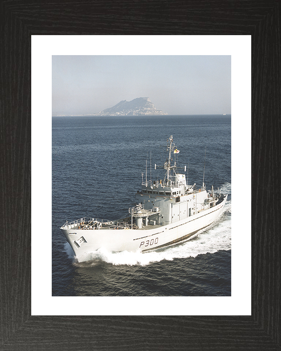 HMS Lindisfarne (P300) Photo Print - Gibraltar - Royal Navy Island Class Patrol Vessel