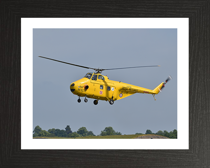 RAF Westland Whirlwind HAR10 in Flight 2018 Photo Print - Royal Air Force Aircraft Posters, Prints, & Visual Artwork Hampshire Prints 10 x 8 Black Frame Yes