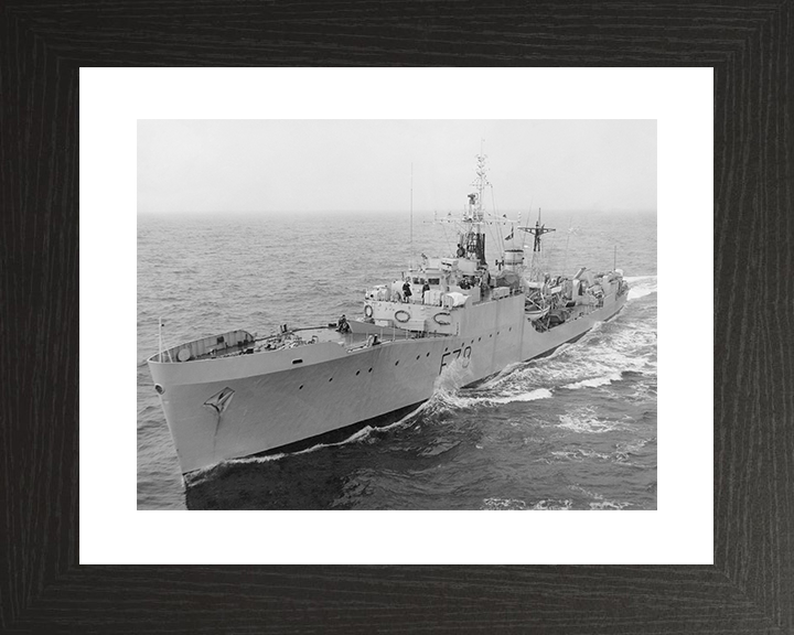 HMS Blackwood (F78) Royal Navy Blackwood Class Frigate Underway Photo Print Wall Art Decor Posters, Prints, & Visual Artwork Hampshire Prints 10 x 8 Black Frame Yes