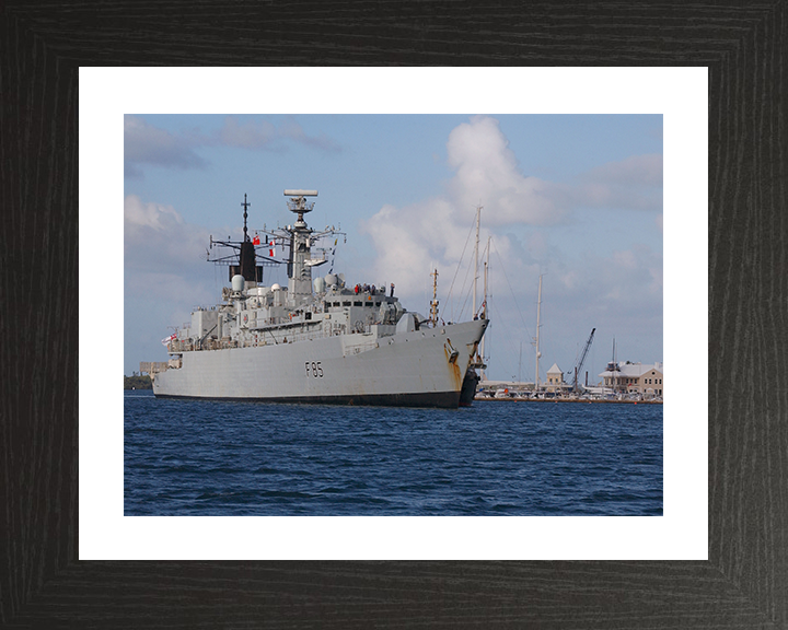 HMS Cumberland (F85) Photo Print - Entering Bermuda 2005 - Royal Navy Type 22 Frigate Posters, Prints, & Visual Artwork Hampshire Prints 10 x 8 Black Frame Yes