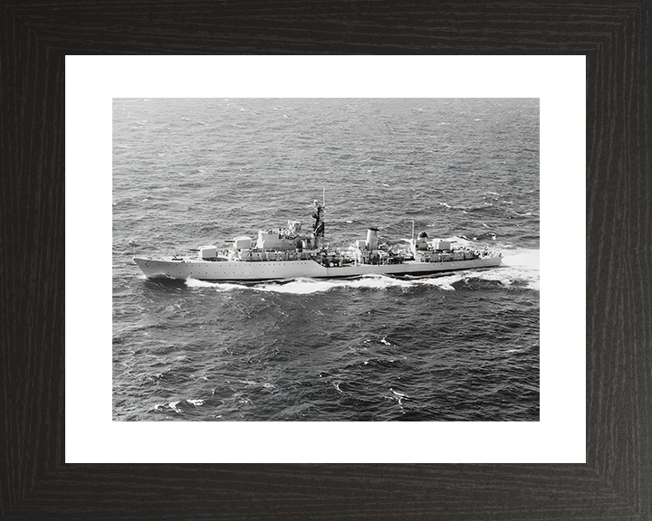 HMS Diana (D126) Royal Navy Daring Class Destroyer High Port Beam View Photo Print Wall Art Decor Posters, Prints, & Visual Artwork Hampshire Prints 10 x 8 Black Frame Yes