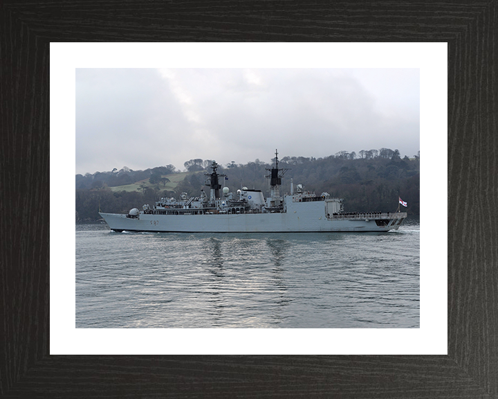 HMS Chatham (F87) Photo Print - Deploys 2010 - Royal Navy Type 22 Frigate Posters, Prints, & Visual Artwork Hampshire Prints 10 x 8 Black Frame Yes