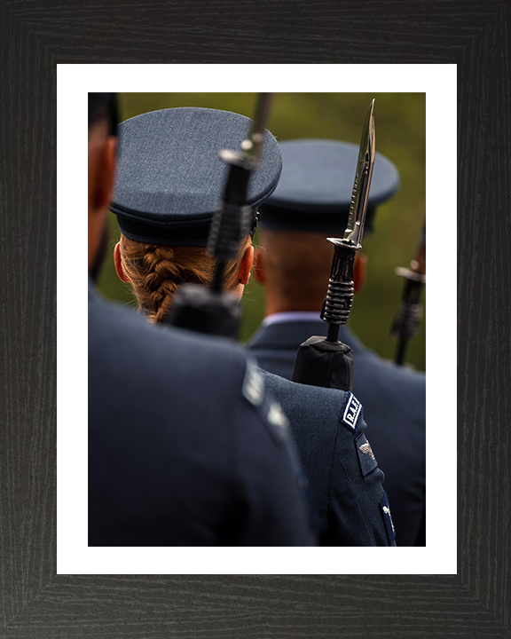 RAF Regiment on Parade Photo Print - Royal Air Force Hampshire Prints 10 x 8 Black Frame Yes