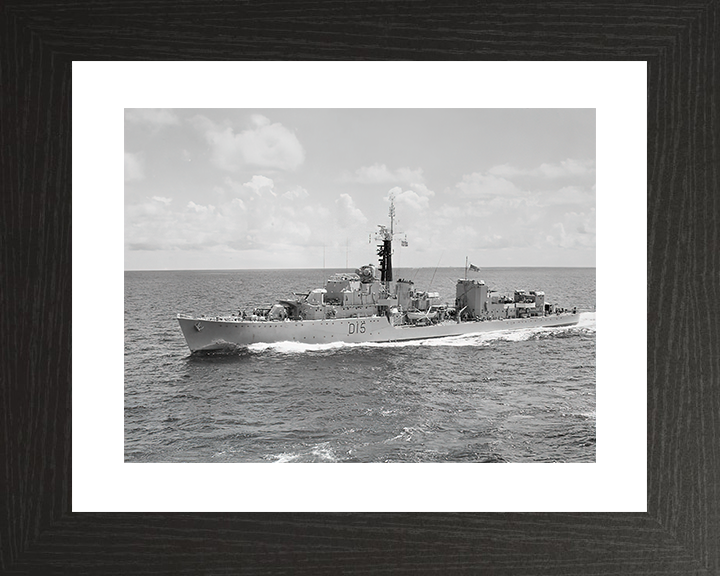 HMS Cavendish (D15) Royal Navy C Class Destroyer Underway Photo Print Wall Art Decor Posters, Prints, & Visual Artwork Hampshire Prints 10 x 8 Black Frame Yes