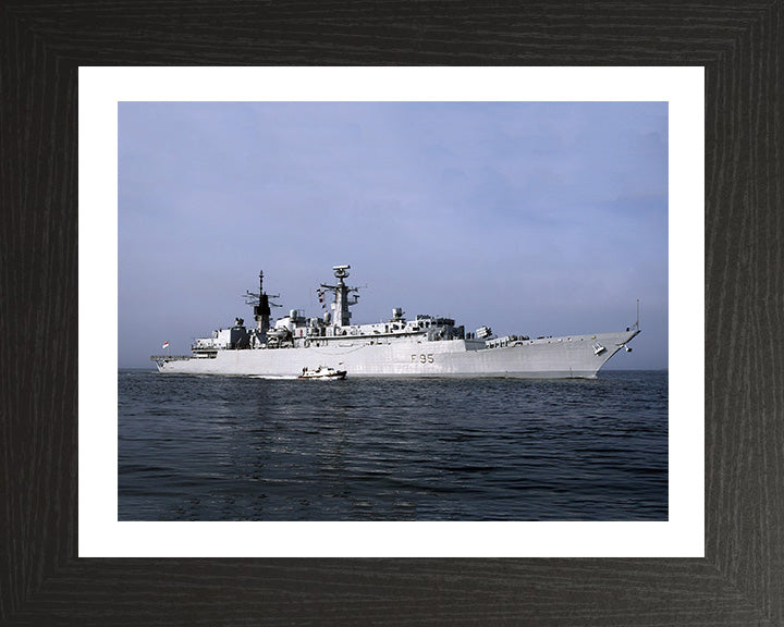 HMS London (F95) Photo Print - Starboard View - Royal Navy Type 22 Frigate Hampshire Prints 10 x 8 Black Frame Yes