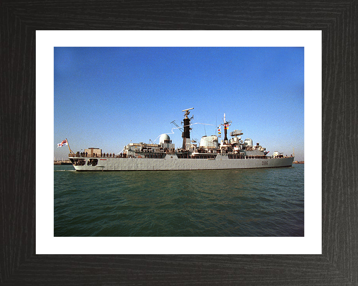 HMS Birmingham (D86) Photo Print - Paying Off 1999 - Royal Navy Type 42 destroyer