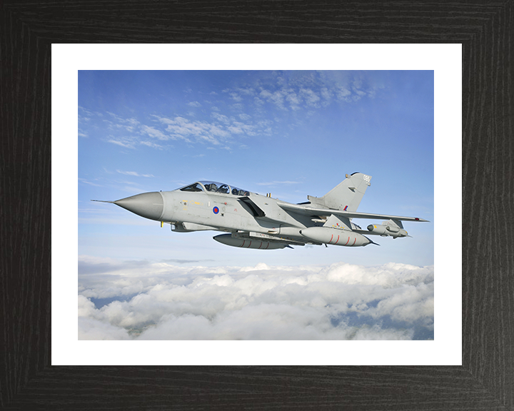 RAF A IX(B) Tornado GR4 Jet in Flight Oct 2012 Photo Print - Royal Air Force Aircraft Posters, Prints, & Visual Artwork Hampshire Prints 10 x 8 Black Frame Yes