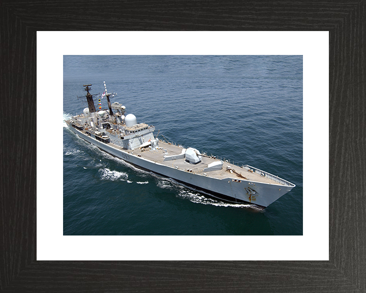 HMS Edinburgh (D97) Royal Navy Type 42 Destroyer Upper Deck View Photo Print Wall Art Decor Posters, Prints, & Visual Artwork Hampshire Prints 10 x 8 Black Frame Yes