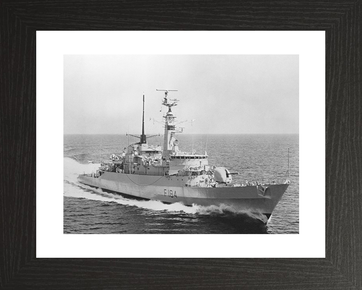 HMS Ardent (F184) Royal Navy Type 21 Frigate Underway Photo Print Wall Art Decor Posters, Prints, & Visual Artwork Hampshire Prints 10 x 8 Black Frame Yes