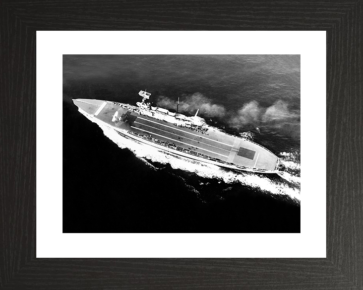 HMS Eagle (1918) Royal Navy Aircraft Carrier At Sea 1931 Photo Print Wall Art Decor Posters, Prints, & Visual Artwork Hampshire Prints 10 x 8 Black Frame Yes