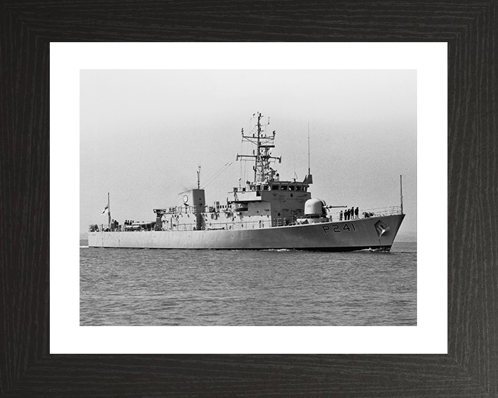 HMS Starling (P241) Photo Print - at sea 1984 - Royal Navy Peacock Class Patrol Vessel Posters, Prints, & Visual Artwork Hampshire Prints 10 x 8 Black Frame Yes