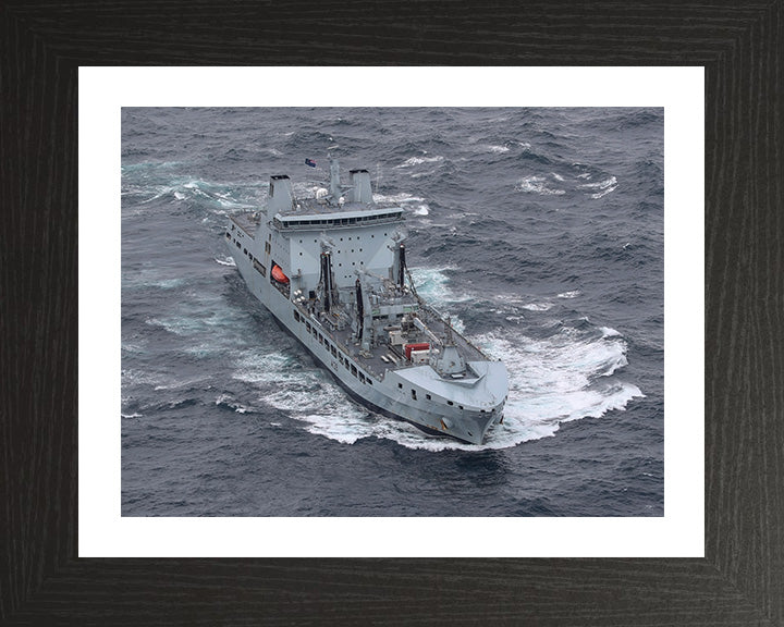 RFA Tideforce (A139) Photo Print - At Sea - Royal Fleet Auxiliary Tide Class Tanker Hampshire Prints 10 x 8 Black Frame Yes