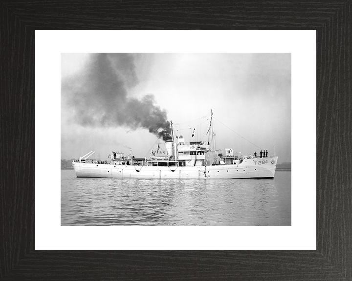 HMS Bern (T294) Royal Navy Island Class Trawler Starboard View Photo Print Wall Art Decor Posters, Prints, & Visual Artwork Hampshire Prints 10 x 8 Black Frame Yes