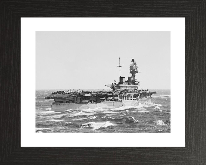 HMS Eagle (94) Royal Navy Eagle Class Aircraft Carrier Underway Photo Print Wall Art Decor Posters, Prints, & Visual Artwork Hampshire Prints 10 x 8 Black Frame Yes