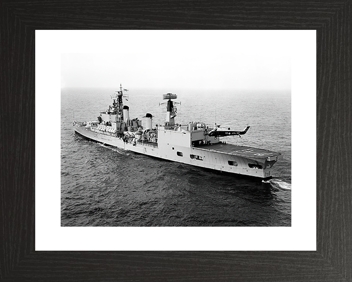 HMS Blake (C99) Royal Navy Tiger Class Light Cruiser Port Quarter View Photo Print Wall Art Decor Posters, Prints, & Visual Artwork Hampshire Prints 10 x 8 Black Frame Yes