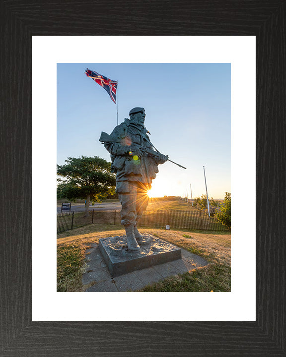 The "Yomper" Royal Marine statue at the Royal Marines museum Photo Print or Framed Photo Print