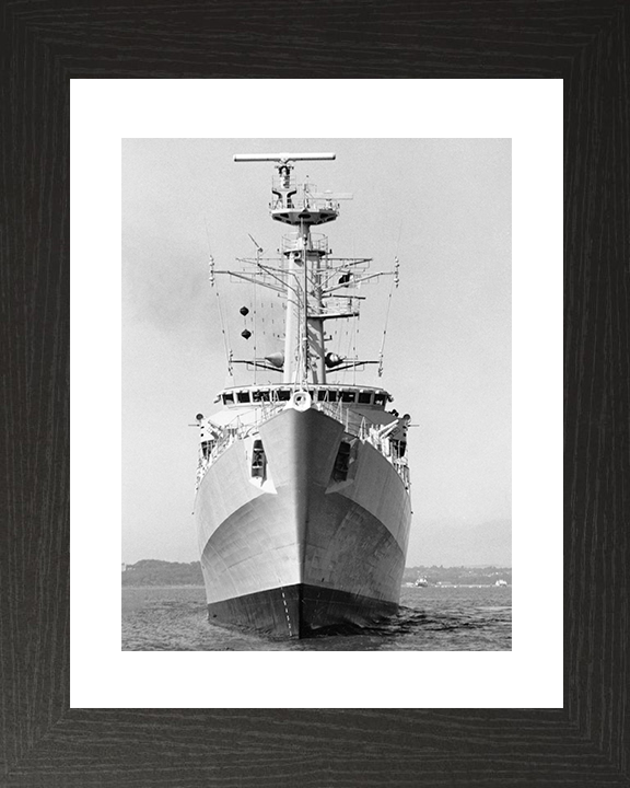 HMS Antelope (F170) Royal Navy Type 21 Frigate Low Bow View Photo Print Wall Art Decor Posters, Prints, & Visual Artwork Hampshire Prints 10 x 8 Black Frame Yes