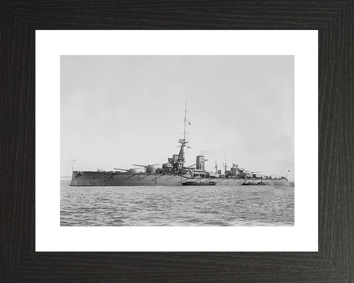 HMS Monarch (1911) Royal Navy pre dreadnought Battleship Photo Print or Framed Print - Hampshire Prints