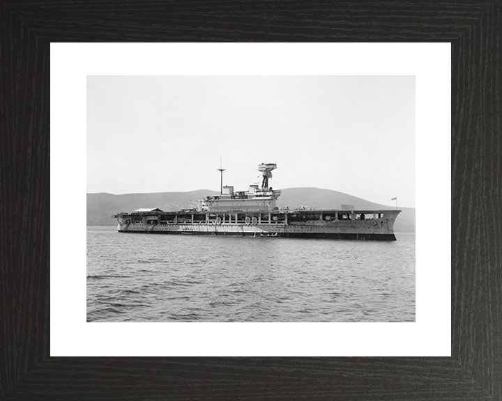 HMS Eagle (94) Royal Navy Eagle Class Aircraft Carrier Starboard Side Photo Print Wall Art Decor Posters, Prints, & Visual Artwork Hampshire Prints 10 x 8 Black Frame Yes