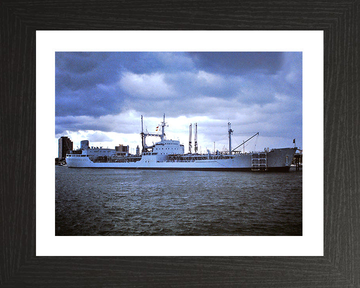 RFA Pearleaf (A77) Photo Print - Starboard View - Royal Fleet Auxiliary's Leaf Class Tanker Hampshire Prints 10 x 8 Black Frame Yes