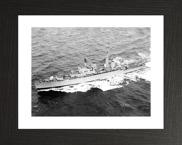 HMS Bristol (D23) Royal Navy Type 82 Destroyer From the Air Photo Print Wall Art Decor Posters, Prints, & Visual Artwork Hampshire Prints