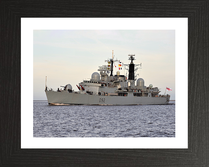 HMS Liverpool (D92) Photo Print - Entering Liverpool 2011 - Royal Navy Type 42 Destroyer Posters, Prints, & Visual Artwork Hampshire Prints 10 x 8 Black Frame Yes