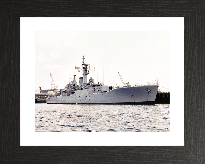 HMS Berwick (F115) Royal Navy Rothesay Class Frigate Portsmouth 1983 Photo Print Wall Art Decor Posters, Prints, & Visual Artwork Hampshire Prints 10 x 8 Black Frame Yes