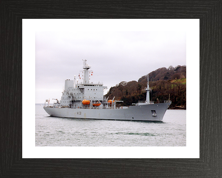 HMS Scott (H131) Photo Print - Plymouth Sound - Royal Navy Ocean Survey Vessel