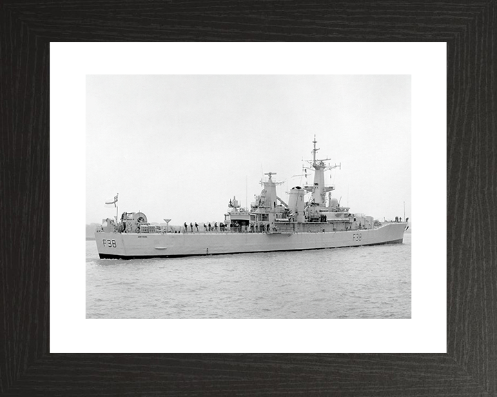 HMS Arethusa (F38) Royal Navy Leander Class Frigate Low Starboard View Photo Print Wall Art Decor Posters, Prints, & Visual Artwork Hampshire Prints 10 x 8 Black Frame Yes