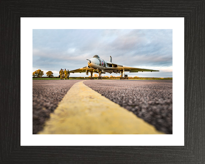 RAF Avro Vulcan At RAF Halton 2017 Photo Print - Royal Air Force Aircraft Posters, Prints, & Visual Artwork Hampshire Prints 10 x 8 Black Frame Yes