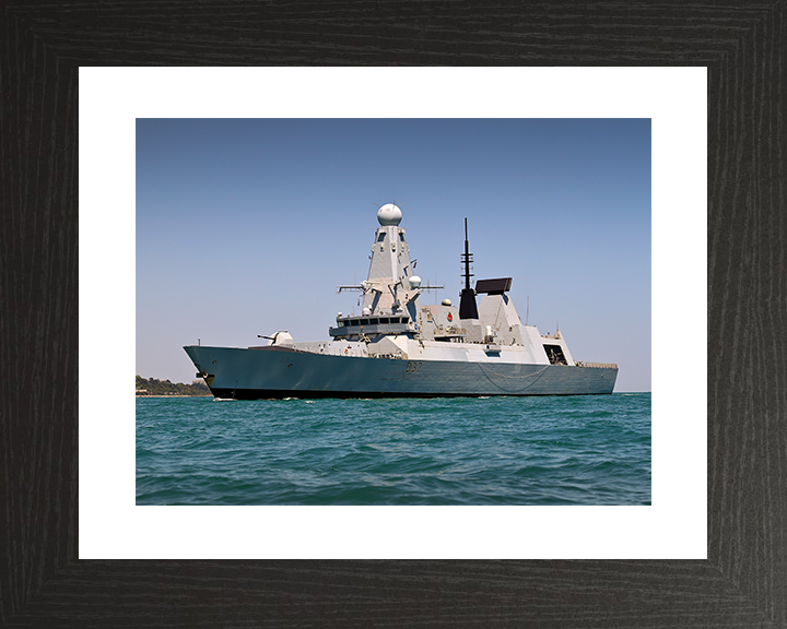 HMS Duncan (D37) Royal Navy Type 45 Destroyer Low Port Side View Photo Print Wall Art Decor Posters, Prints, & Visual Artwork Hampshire Prints 10 x 8 Black Frame Yes