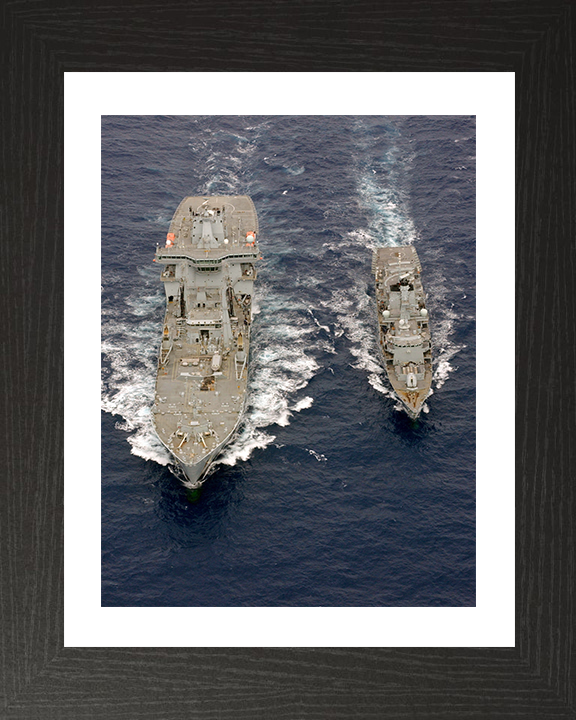 RFA Wave Ruler (A390) Photo Print - During a RAS Aug 2006 - Royal Fleet Auxiliary Wave Class Fleet Tanker Posters, Prints, & Visual Artwork Hampshire Prints 10 x 8 Black Frame Yes