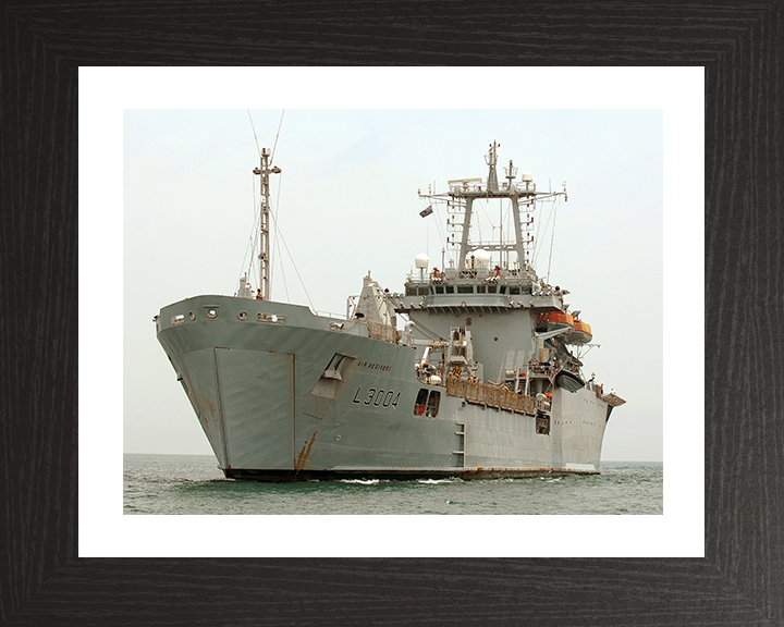 RFA Sir Bedivere (L3004) Photo Print - Arabian Gulf 2007 - Royal Fleet Auxiliary Round Table Class Ship Posters, Prints, & Visual Artwork Hampshire Prints 10 x 8 Black Frame Yes