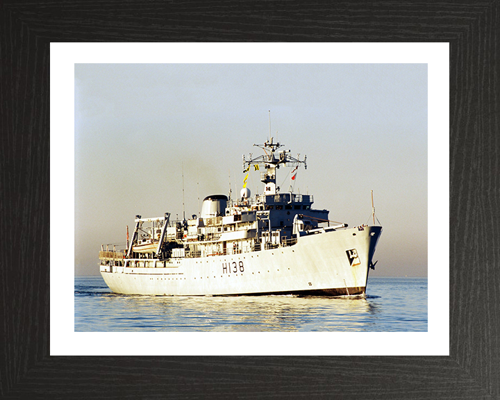 HMS Herald H138 Royal Navy Hecla class survey vessel Photo Print or Framed Print - Hampshire Prints