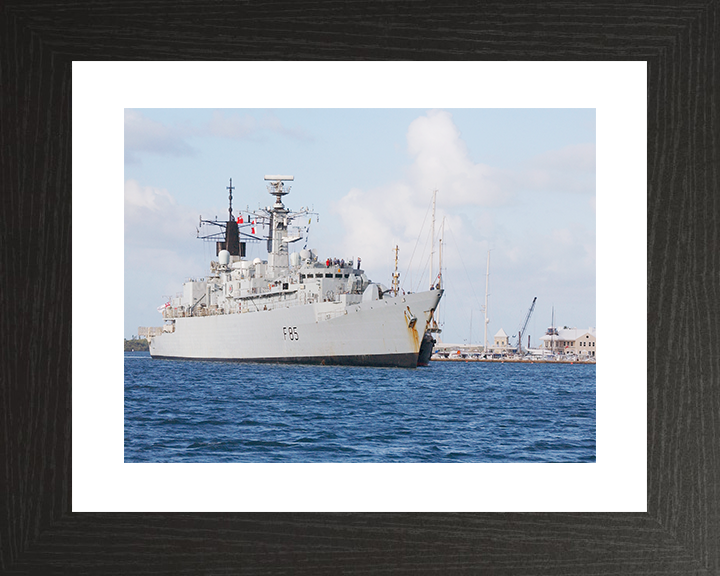 HMS Cumberland (F85) Royal Navy Type 22 Frigate Entering Bermuda 2005 Photo Print Wall Art Decor Posters, Prints, & Visual Artwork Hampshire Prints 10 x 8 Black Frame Yes