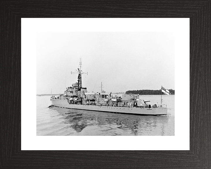 HMS Cassandra (D10) Royal Navy C Class Destroyer Port Quarter View Photo Print Wall Art Decor Posters, Prints, & Visual Artwork Hampshire Prints 10 x 8 Black Frame Yes