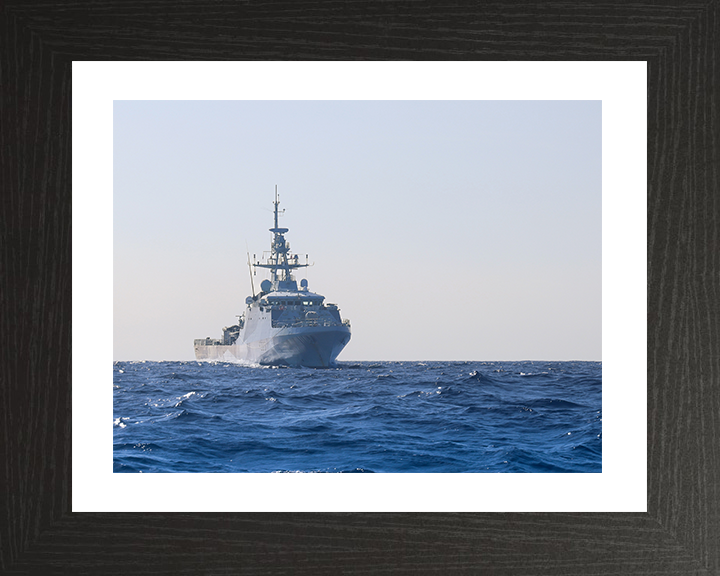 HMS Medway (P223) Photo Print - At Sea Sept 2025 - Royal Navy River Class Patrol Vessel Hampshire Prints 10 x 8 Black Frame Yes