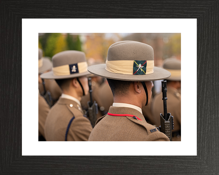British Army Royal Gurkha Rifles soldiers Passing Off Parade Photo Print Wall Art Military Decor Posters, Prints, & Visual Artwork Hampshire Prints 10 x 8 Black Frame Yes