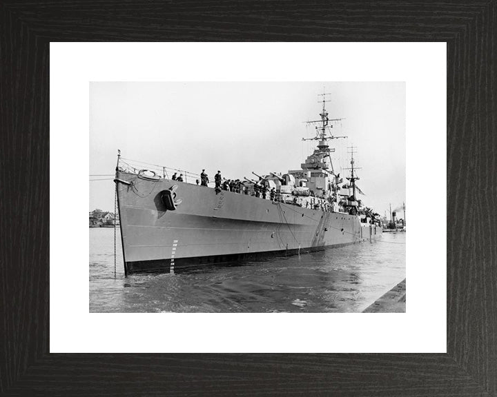 HMS Black Prince (81) Royal Navy Dido class light cruiser Photo Print or Framed Print - Hampshire Prints
