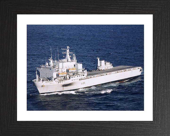 RFA Argus (A135) Photo Print - Underway 2009 - Royal Fleet Auxiliary Casualty Class Ship Posters, Prints, & Visual Artwork Hampshire Prints 10 x 8 Black Frame Yes