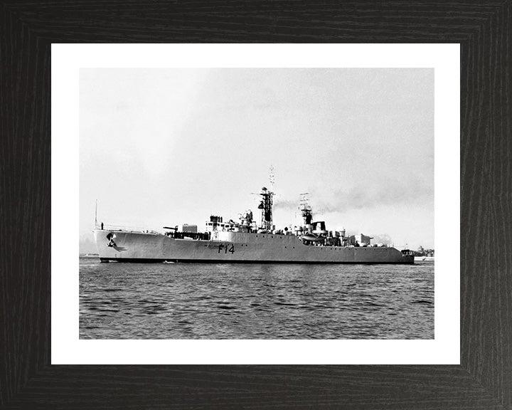 Hms Leopard HMS Leopard F14 Leopard Class Frigate 1958 Photo Print – Hampshire Prints