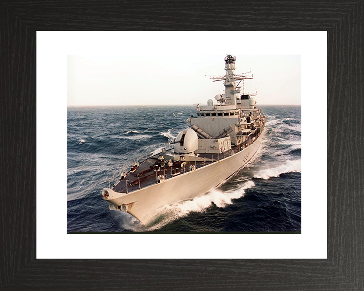 HMS Argyll (F231) Royal Navy Type 23 Frigate At Sea 2002 Photo Print Wall Art Decor Posters, Prints, & Visual Artwork Hampshire Prints 10 x 8 Black Frame Yes