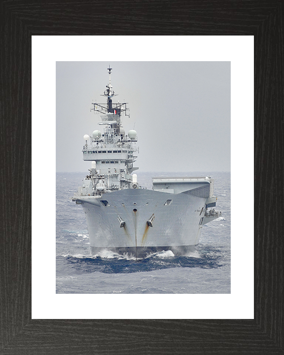 HMS Ark Royal (R07) Royal Navy Invincible Class Aircraft Carrier USA 2008 Photo Print Wall Art Decor Posters, Prints, & Visual Artwork Hampshire Prints 10 x 8 Black Frame Yes