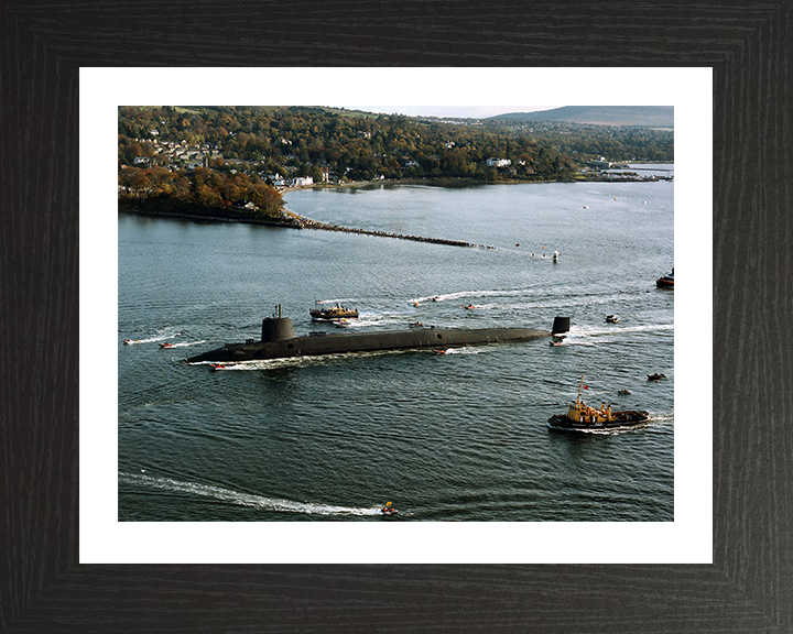 HMS Vanguard (S28) Photo Print - Gareloch 1992 - Royal Navy Vanguard Class Submarine