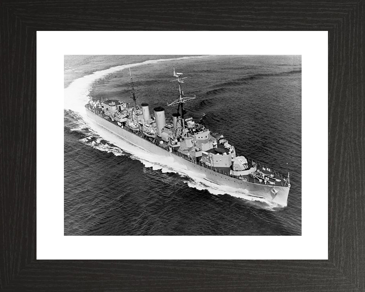 HMS Apollo (M01) Royal Navy Abdiel Class Minelayer At Sea Warship Photo Print Wall Art Decor Posters, Prints, & Visual Artwork Hampshire Prints 10 x 8 Black Frame Yes